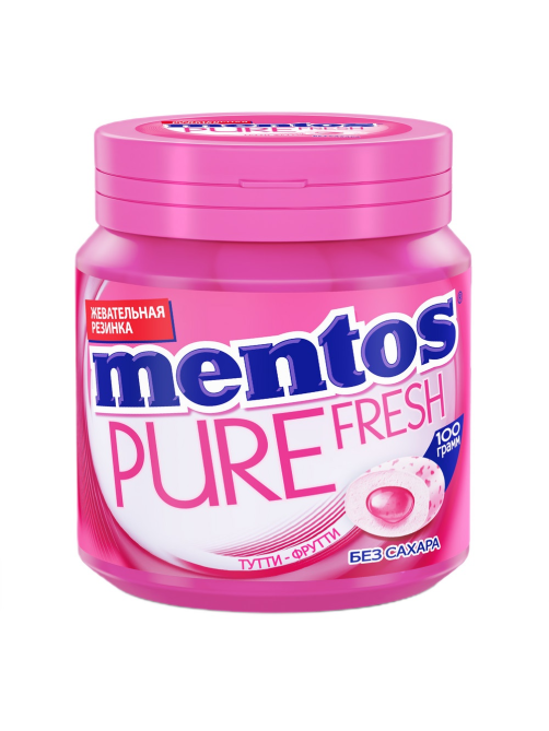 Жевательная резинка Mentos Pure Fresh Тутти Фрутти, 100г