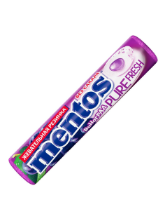 Жевательная резинка Mentos Pure Fresh вкус Виноград, 15.5г