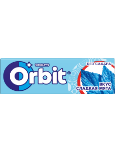 Жевательная резинка Orbit Сладкая мята без сахара, 13.6г
