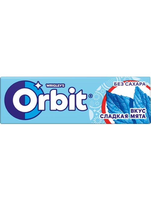 Жевательная резинка Orbit Сладкая мята без сахара, 13.6г
