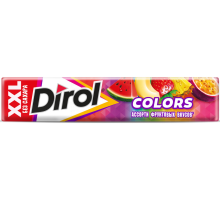 Жевательная резинка Dirol Colors XXL без сахара ассорти Фруктовых вкусов, 19г