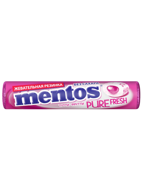 Жевательная резинка Mentos Ролл Тутти-Фрутти, 15.5г