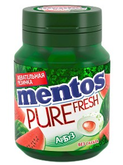 Жевательная резинка Mentos Pure fresh арбуз, 54г