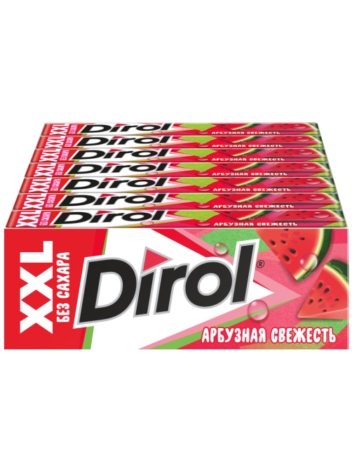 Жевательная резинка Dirol XXL Арбузная свежесть без сахара, 19г