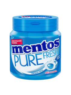 Жевательная резинка Mentos Pure Fresh свежая мята, 100г