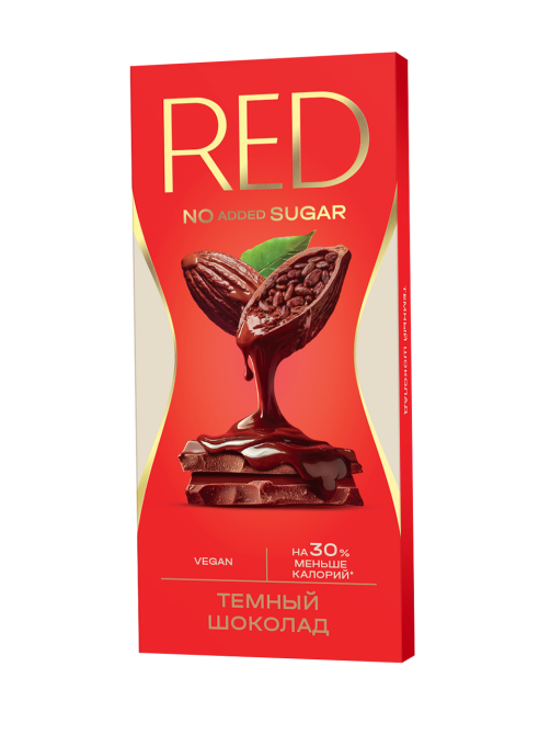 Шоколад Red Delight темный веган без сахара, 70г