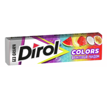 Жевательная резинка Dirol Colors Фруктовый рандом, 13.6г