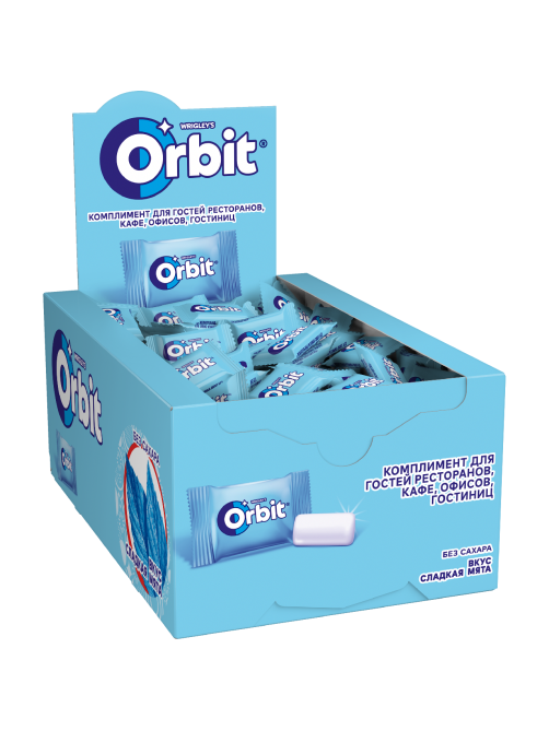 Жевательная резинка Orbit Сладкая мята miniflow (1.36г х 300шт), 408г