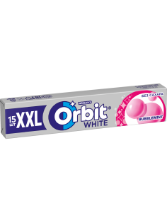 Жевательная резинка Orbit White XXL Bubblemint, 20.4г