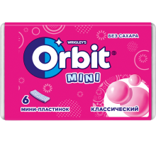 Жевательная резинка Orbit Mini классический без сахара, 10.2г