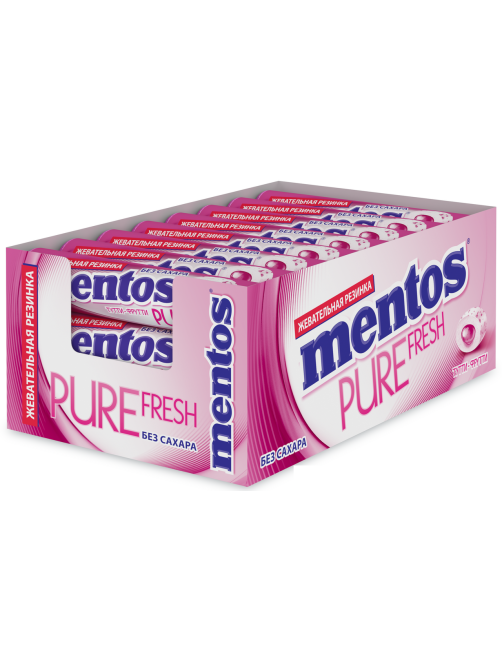 Жевательная резинка Mentos Ролл Тутти-Фрутти, 15.5г