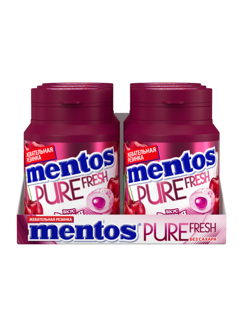 Жевательная резинка Mentos вишня, 54г