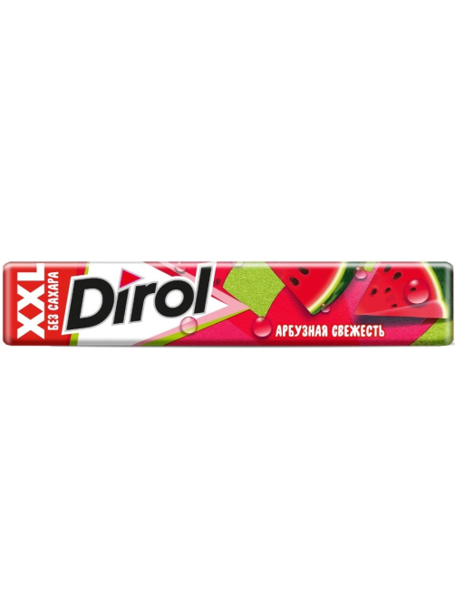 Жевательная резинка Dirol XXL Арбузная свежесть без сахара, 19г