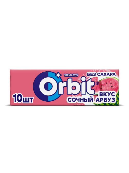 Жевательная резинка Orbit сочный арбуз (13.6г x 10шт), 136г