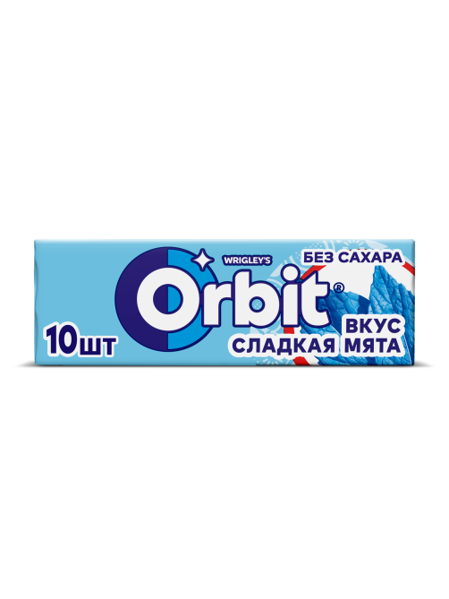 Жевательная резинка Orbit Сладкая мята (13.6г x 10шт), 136г