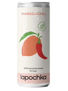 Напиток Lapochka Манго-чили натуральный без сахара газированный, 330мл