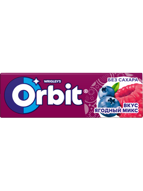 Жевательная резинка Orbit Ягодный микс, 13.6г