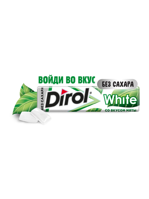 Жевательная резинка Dirol White Мята, 13.6г