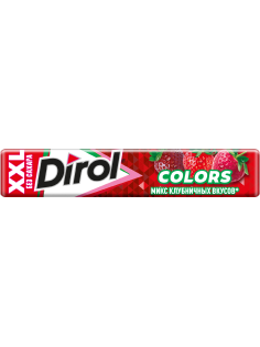 Жевательная резинка Dirol XXL Микс клубничных вкусов без сахара, 19г