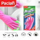 Перчатки хозяйственные Paclan Comfort латексные М, 30 x 14.5 x 0.9см