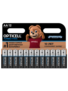 Батарейки Opticell Turbo Max АА, 12шт