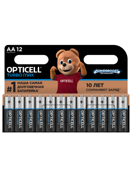 Батарейки Opticell Turbo Max АА, 12шт