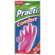 Перчатки хозяйственные Paclan Comfort латексные S, 30 x 14.5 x 0.9см