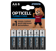 Батарейки Opticell Turbo Max АА, 6шт