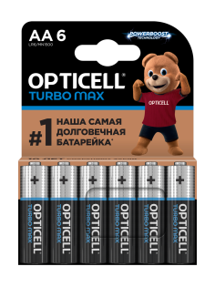 Батарейки Opticell Turbo Max АА, 6шт