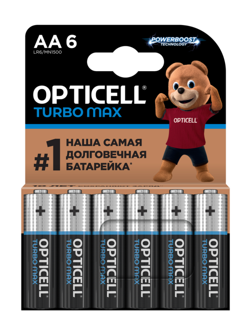Батарейки Opticell Turbo Max АА, 6шт