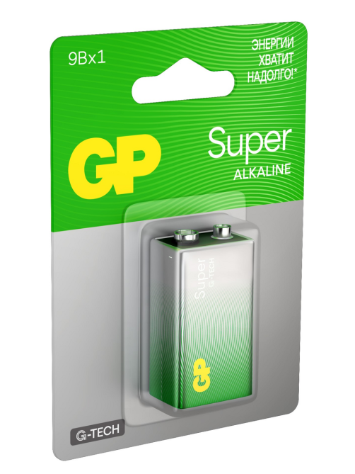 Батарейки GP Super 9V, 1шт