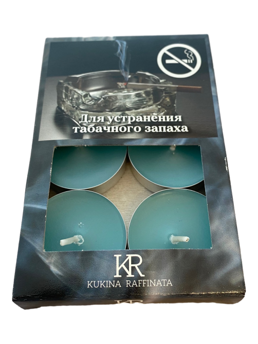 Свечи чайные Kukina Raffinata Антитабак, 6шт