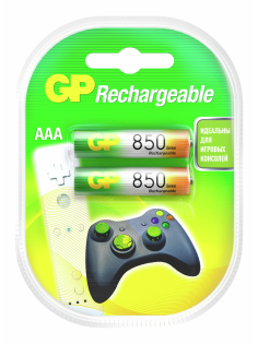 Комплект аккумуляторов GP AAA 850MAH, 2шт
