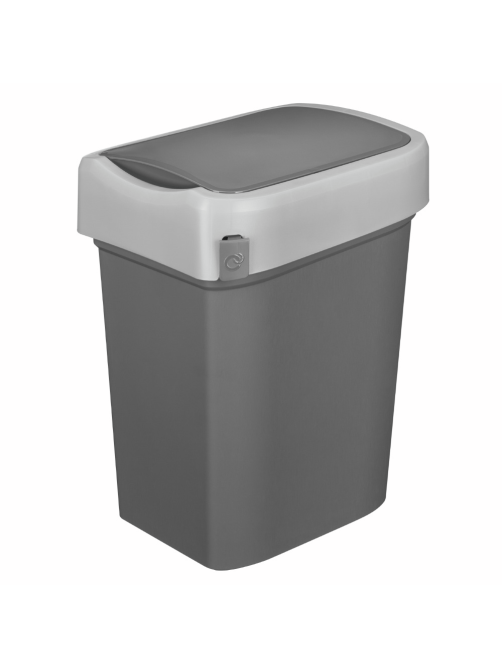 Контейнер для мусора Econova Smart Bin Графит-серый 50л, 43 x 33 x 63см