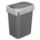 Контейнер для мусора Econova Smart Bin Графит-серый 50л, 43 x 33 x 63см