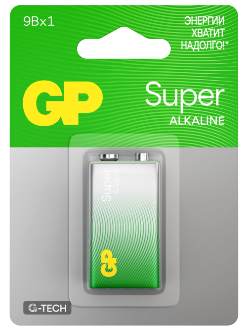 Батарейки GP Super 9V, 1шт