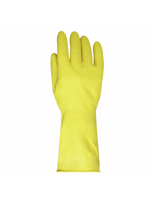METRO PROFESSIONAL Перчатки хозяйственные латекс желтые L, 5 пар