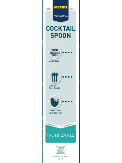 METRO PROFESSIONAL Ложка коктейльная Glassia, 12шт