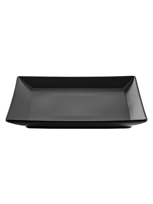 METRO PROFESSIONAL Блюдо Macario квадратное черное 18см, 6шт
