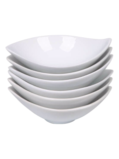 METRO PROFESSIONAL Tapas White Соусник лодочка фарфоровый, 6шт