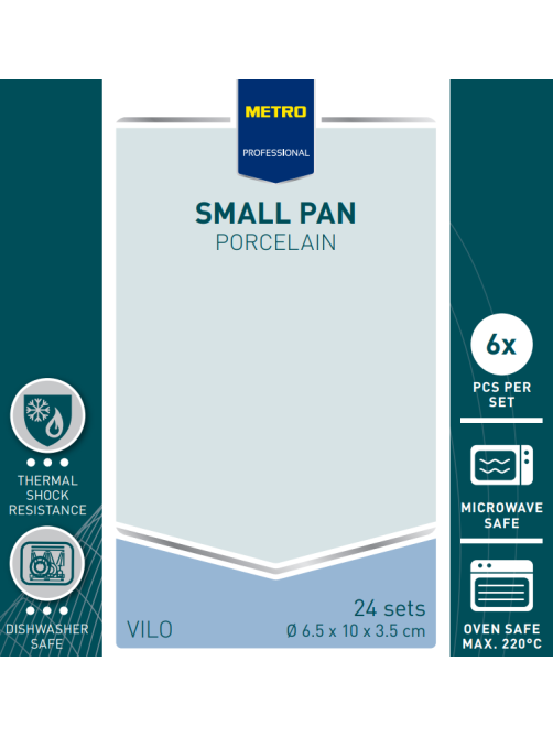 METRO PROFESSIONAL Соусник Tapas Black с ручкой 10см, 6шт