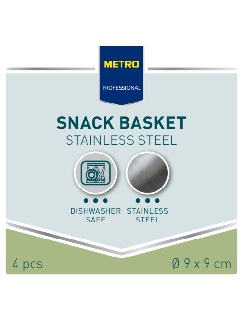 METRO PROFESSIONAL Корзинка для закусок круглая 9см, 4шт