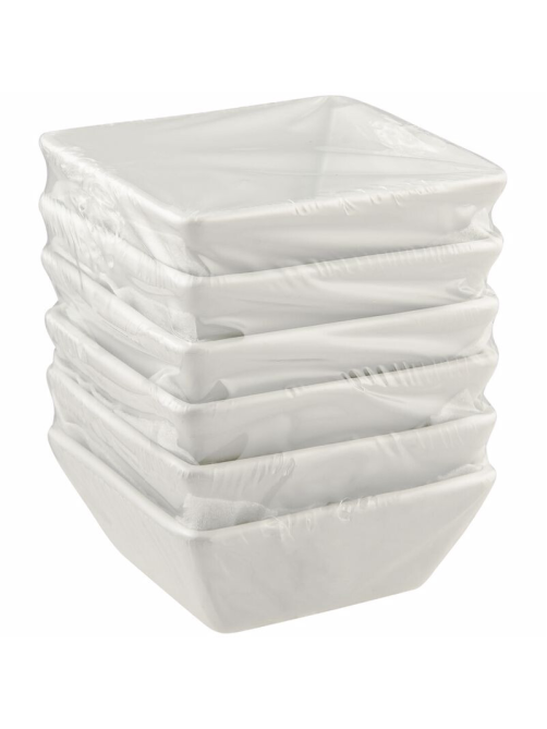 METRO PROFESSIONAL Tapas White Соусник фарфоровый, 6шт х 8см