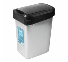 METRO PROFESSIONAL Контейнер для мусора черный металлик 25 x 20 x 35см, 10л