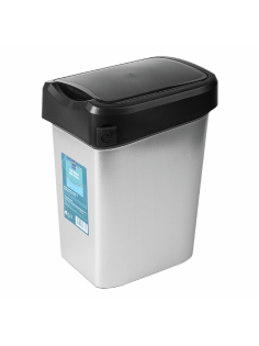 METRO PROFESSIONAL Контейнер для мусора черный металлик 25 x 20 x 35см, 10л