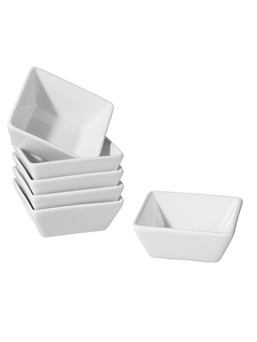 METRO PROFESSIONAL Tapas White Соусник фарфоровый, 6шт х 8см
