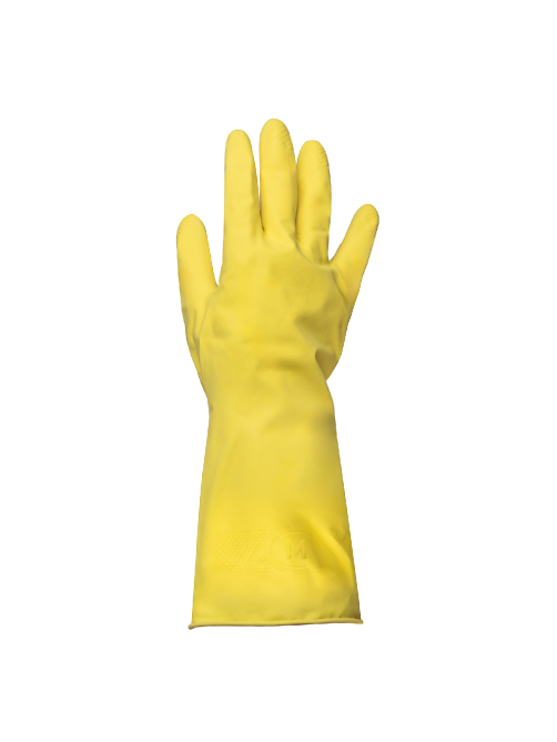 METRO PROFESSIONAL Перчатки хозяйственные латекс желтые М, 5 пар