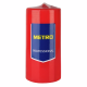 METRO PROFESSIONAL Свеча столбовая красная лакированная, 4 x 9см