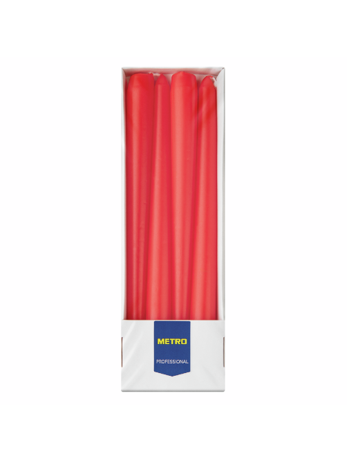 METRO PROFESSIONAL Свеча античная красная, 4шт