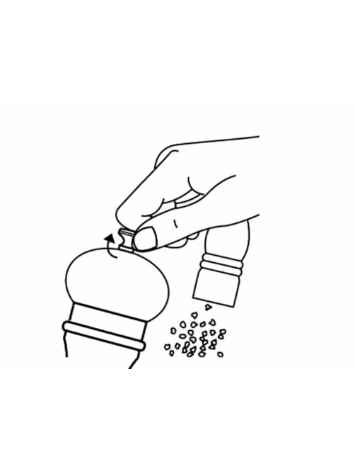 METRO PROFESSIONAL Мельница темное дерево, 19см